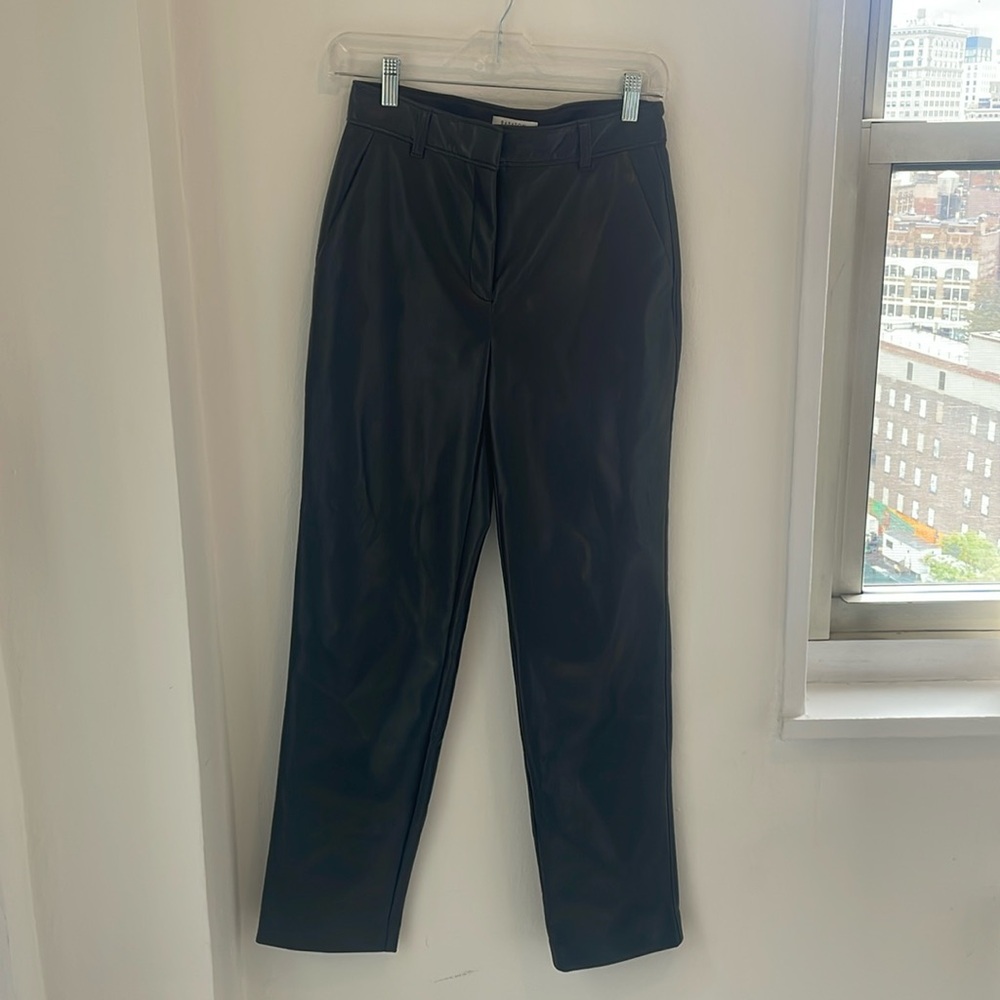 Aritzia Babaton Leather Pants Size 4